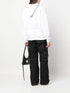 Diag Stripe-print cotton hoodie